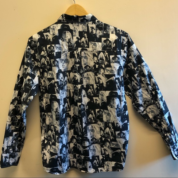 VTG STUSSY - LAURA LOVE LONG-SLEEVE BUTTON UP SIZE SMALL - Picture 3 of 7